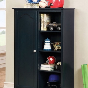 Item # 022AM Armoire in Blue - Finish: Blue<br><br>Available in Cherry & Gray<br><br>Dimensions: 32 1/8